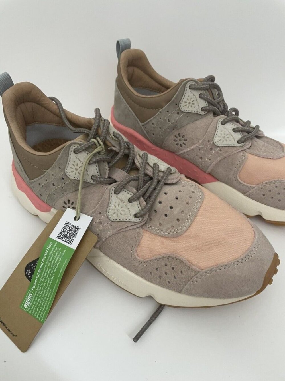 Flower Mountain CORAX WOMAN Pink Technical Fabric and Suede Sneakers Sz 38 US 7 - Picture 3 of 8